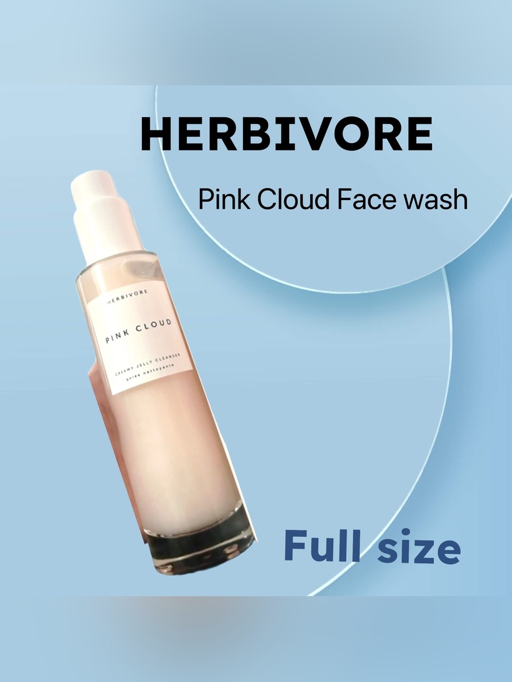 🇺🇸🆕NIB HERBIVORE |FULL| Gentle Soothing Pink Cloud Makeup Removing Face Wash*